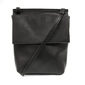 JOY SUSAN Black Aimee Front Flap Crossbody Bag